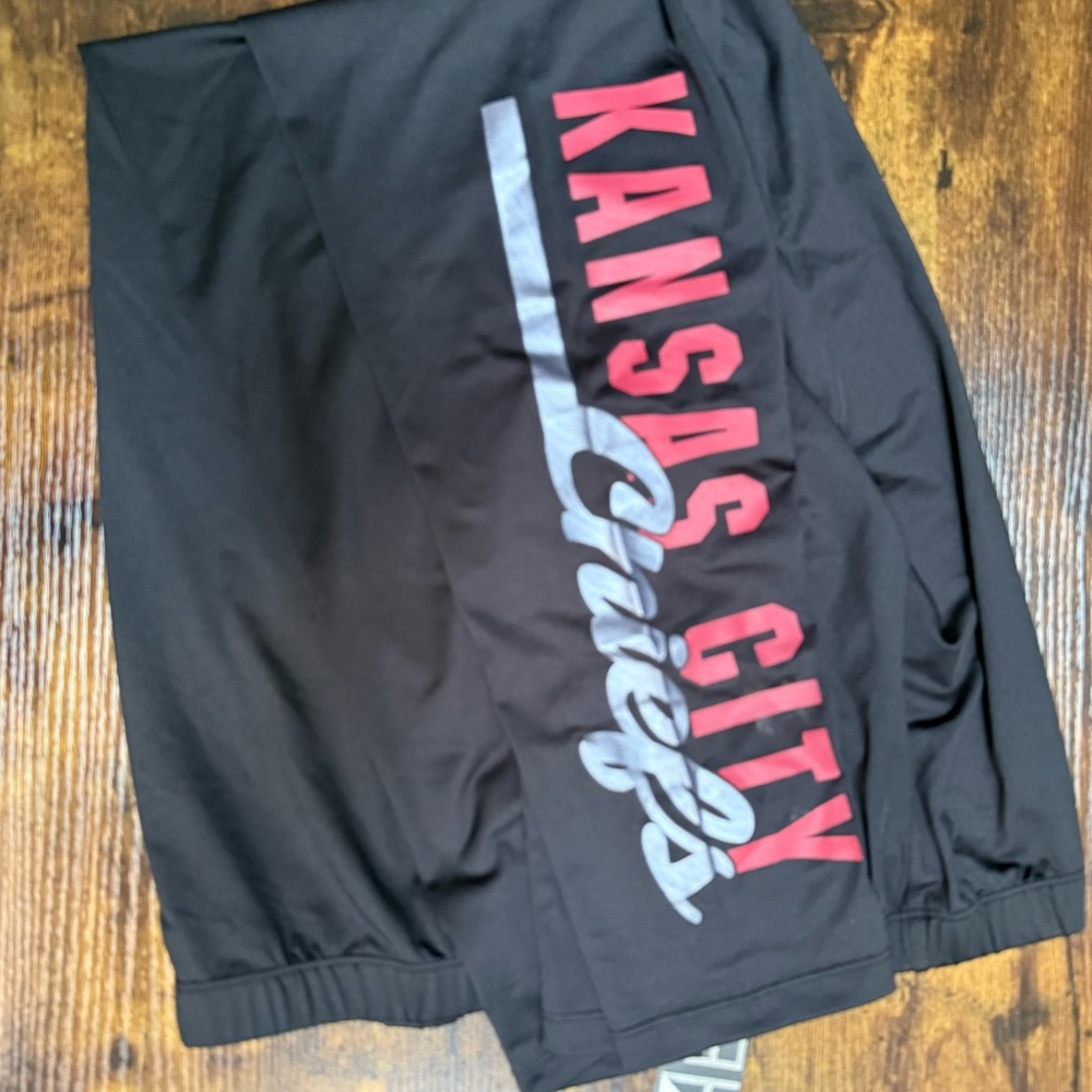 NFL Black Leggings with Kansas City Branding